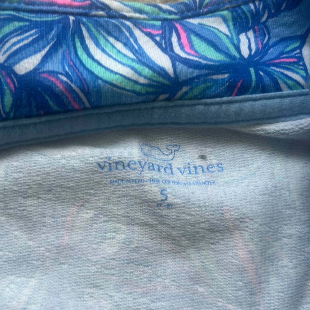 Vineyard Vines Kids Blue Leaf Rashguard - Picture 3 of 5